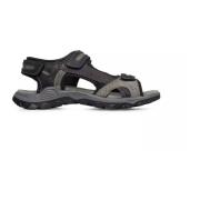 Rohde Flat Sandals Black, Herr