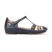 Pikolinos Blå Mix Lädersandal Blue, Dam