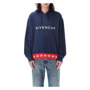 Givenchy Boxy Fit Hoodie Blue, Herr