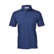 Gran Sasso Polo Shirts Blue, Herr