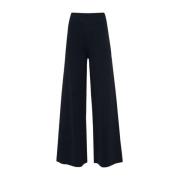 P.a.r.o.s.h. Wide Trousers Blue, Dam