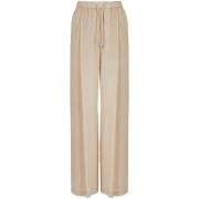 Emporio Armani Wide Trousers Beige, Dam