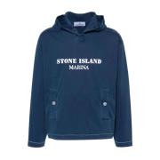 Stone Island Hoodies Blue, Herr