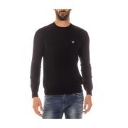 Armani Jeans Mysig Stickad Tröja Black, Herr