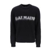 Balmain Sweater Pullover Black, Herr