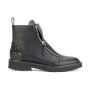 Giuseppe Zanotti Svart Blomma Ankel Boot Black, Dam