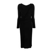 Alberta Ferretti Midi Dresses Black, Dam