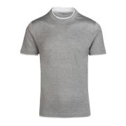 Brunello Cucinelli Italiensk T-Shirt Kollektion Gray, Herr