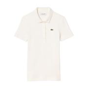 Lacoste Vita T-shirts och Polos White, Dam