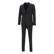 Manuel Ritz Svart Tvådelad Slim Fit Black, Herr