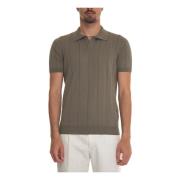 Gran Sasso Jersey Polo Shirt med elastisk midja Green, Herr