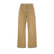 Amiri Klassiska Denim Jeans för Vardagsbruk Brown, Dam
