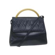 Fendi Vintage Pre-owned Laeder handvskor Blue, Dam