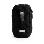 Maison Margiela Quiltad Cordura Ryggsäck med Webbing Stängning Black, ...