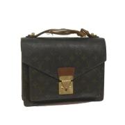 Louis Vuitton Vintage Pre-owned Canvas handvskor Brown, Dam