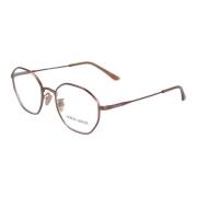 Armani Metallram Oregelbunden Form Glasögon Brown, Unisex