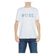 Boss Herr T-shirt Vår/Sommar Kollektion White, Herr