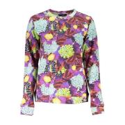 Cavalli Class Logo Print Crew Neck Sweatshirt Multicolor, Dam