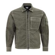 C.p. Company Grön Marmorerad Overshirt Green, Herr