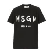 Msgm T-Shirts Black, Dam