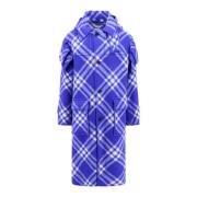 Burberry Rutig Ullkappa Blue, Herr