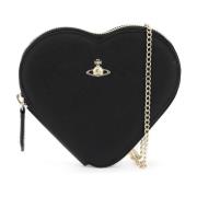 Vivienne Westwood Hjärtformad Crossbody-väska Black, Dam