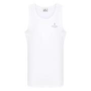 Vivienne Westwood Ärmlös Jersey Väst White, Herr