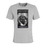 Barbour Steve McQueen Mount T-shirt Grå Marl Gray, Herr