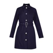 Liu Jo Metallspänne Bälte Trench Coat Blue, Dam