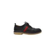 Gucci Vintage Pre-owned Laeder sneakers Black, Dam