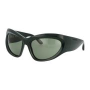 Balenciaga Stiliga solglasögon med Bb0228S design Green, Dam
