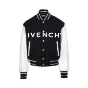 Givenchy Bomberjacka i ull och läder Black, Herr