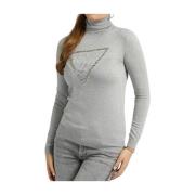 Guess Grå Dam Jersey Topp Gray, Dam