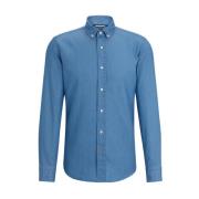 Hugo Boss Denim Casual Fit Skjorta Blue, Herr