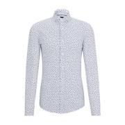 Hugo Boss Vit Casual Skjorta med Tryck White, Herr