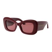 Alexander McQueen Stiliga solglasögon Am0434S Brown, Dam