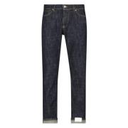 Tela Genova Rinse Wash Selvedge Slim Fit Jeans Blue, Herr