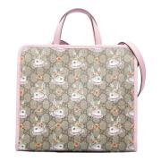 Gucci Vintage Pre-owned Canvas handvskor Pink, Dam