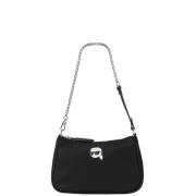 Karl Lagerfeld Ikonisk Nylon Axelväska Black, Dam