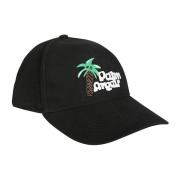 Palm Angels Logo Palm Hat Black, Herr