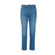 Roy Roger's Hög Midja Denim Jeans Blue, Dam