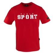 Plein Sport Kortärmad rund hals bomullst-shirt Red, Herr