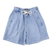 Ottod'Ame Cool Denim Bermuda Shorts Blue, Dam