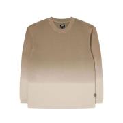 Edwin Beige Tie & Dye Sweatshirt Beige, Herr