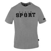 Plein Sport Kortärmad rund hals bomullst-shirt Gray, Herr