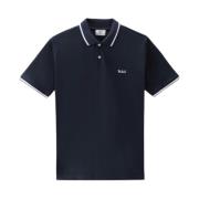 Woolrich Blå Polo Skjorta Blue, Herr