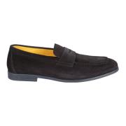 Doucal's Midnight Blue Loafer Slip-On Skor Blue, Herr