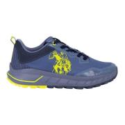 U.s. Polo Assn. Blå Sneakers med Sidologo Blue, Herr