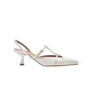 Scarosso Eleganta T-bar pumps med justerbara spännen White, Dam