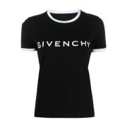 Givenchy Logo-print T-shirt och Polo Svart Black, Dam